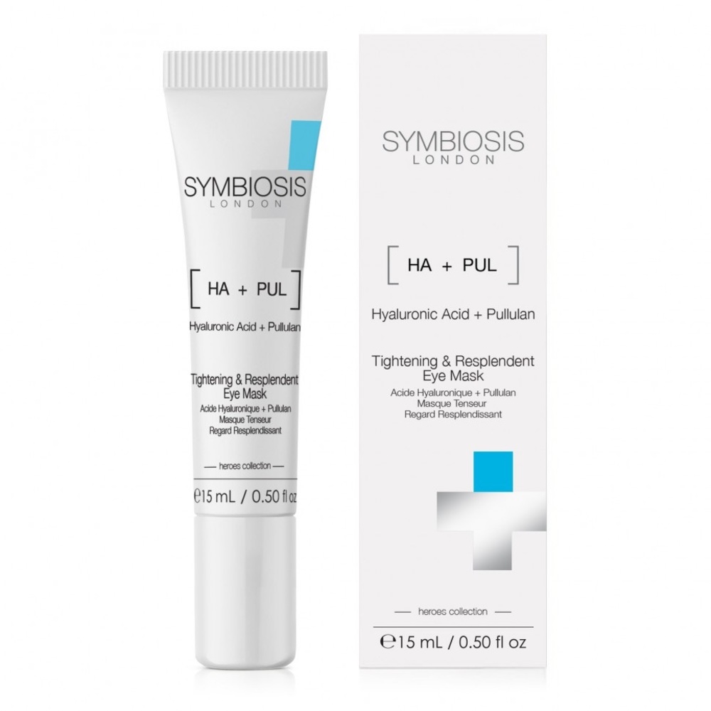 NWT Symbiosis London Tightening & Resplendent Eye Mask Hyaluronic Acid Pullulan